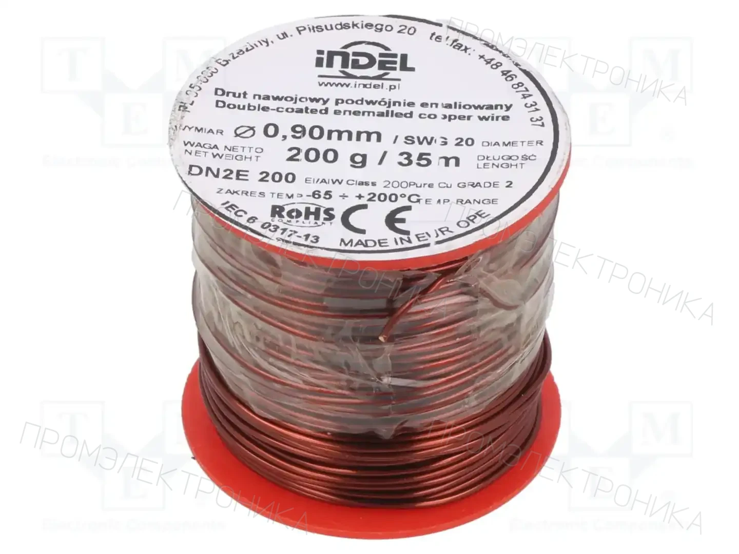 INDEL DN2E0,90-200G — Проволока обмоточная