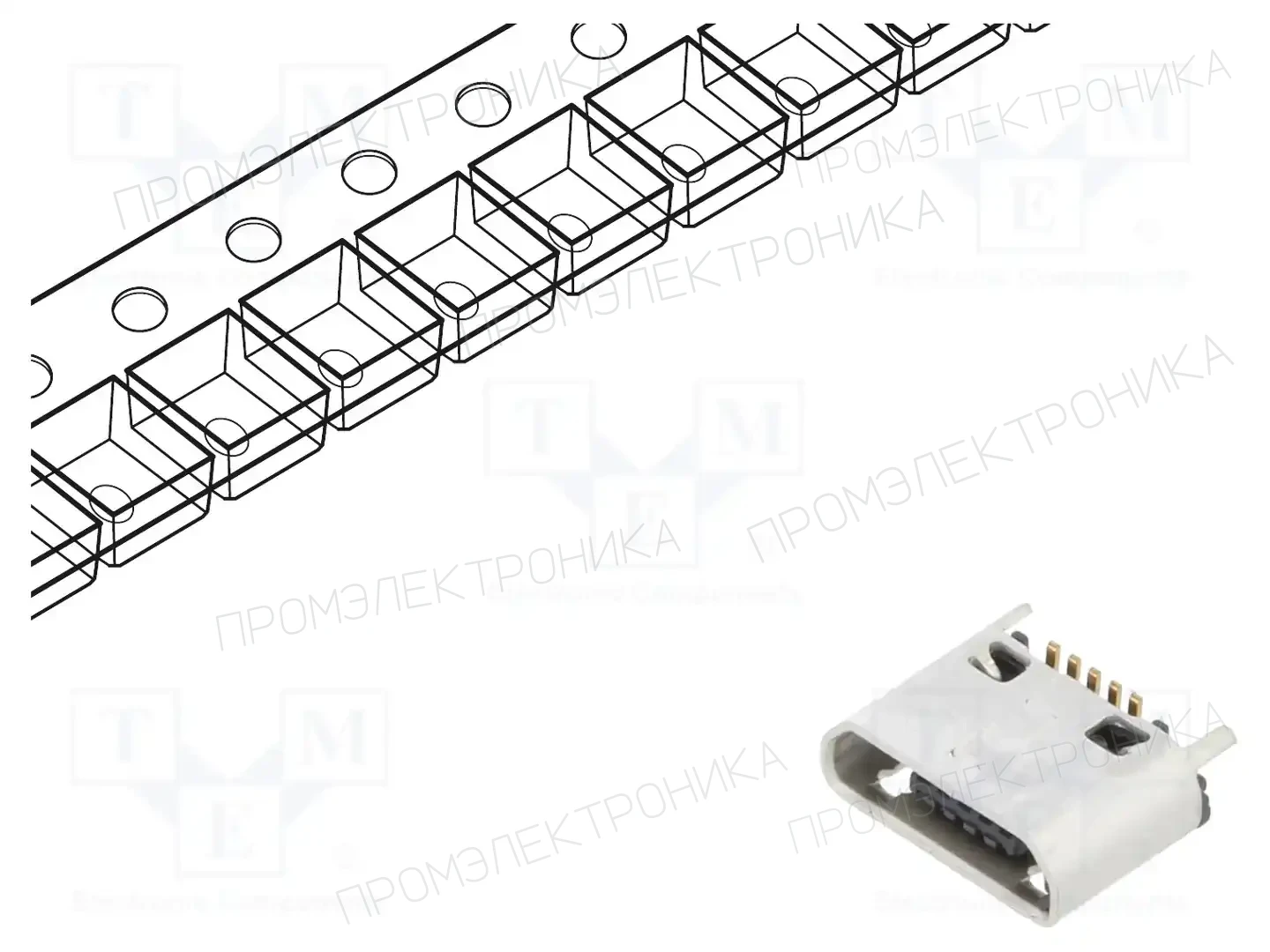 GCT USB3160-30-0120-0-C — Разъeмы USB и IEEE1394