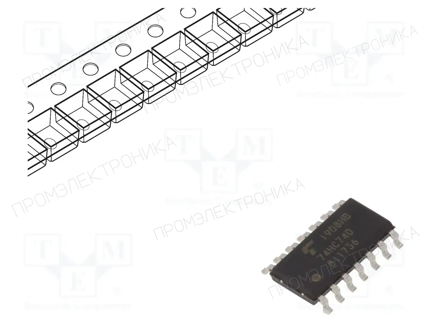 TOSHIBA 74HC74D(BJ) — Триггеры