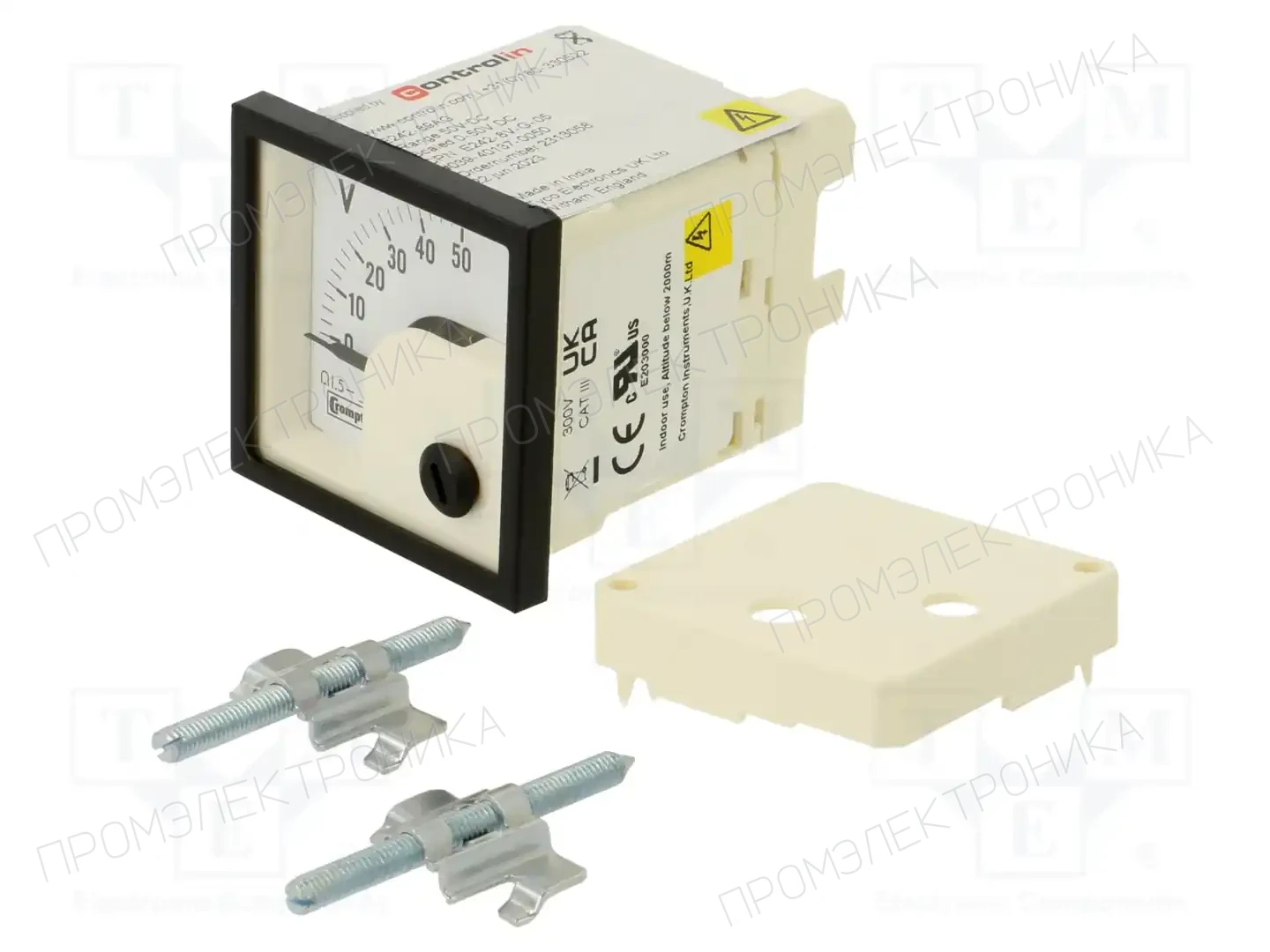 CROMPTON / TE CONNECTIVITY 039-40137-0050-50V-0-50V — Вольтметры
