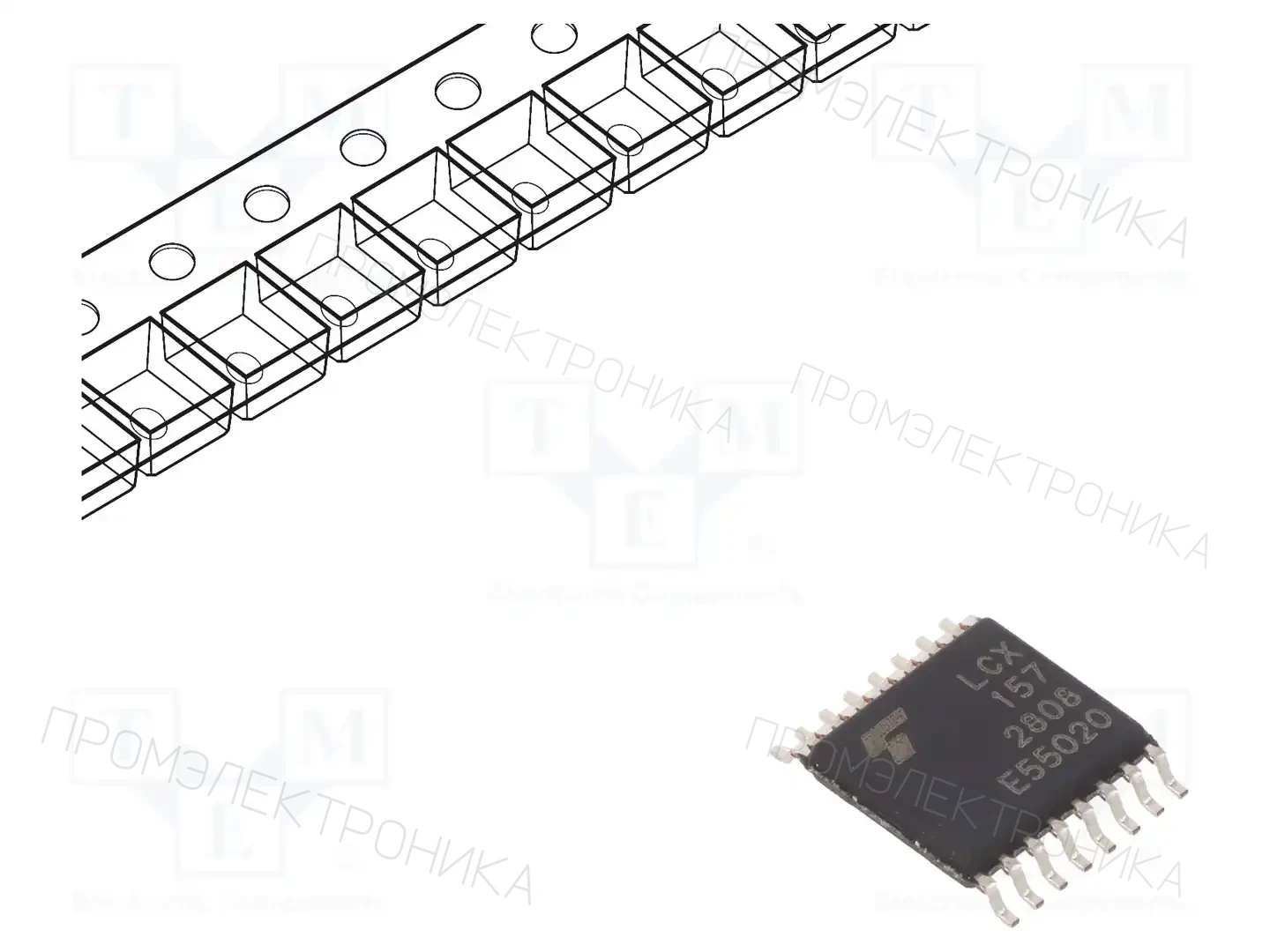 TOSHIBA 74LCX157FT(AJ) — Декодеры, мультиплексоры, переключатели
