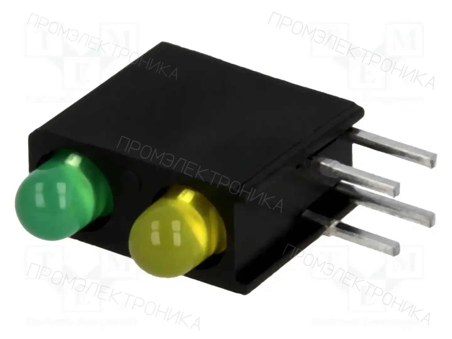 KINGBRIGHT ELECTRONIC L-7104MD/1LG1LYD — LED индикаторы для печатных плат