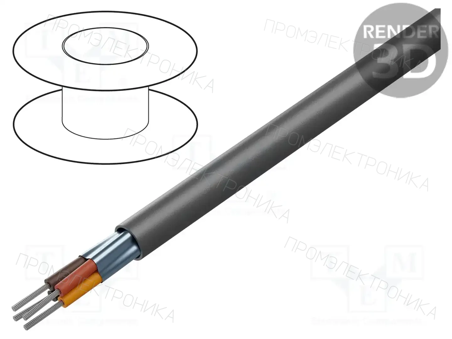 ALPHA WIRE 78134 SL001 — Провода многожильные экранированные