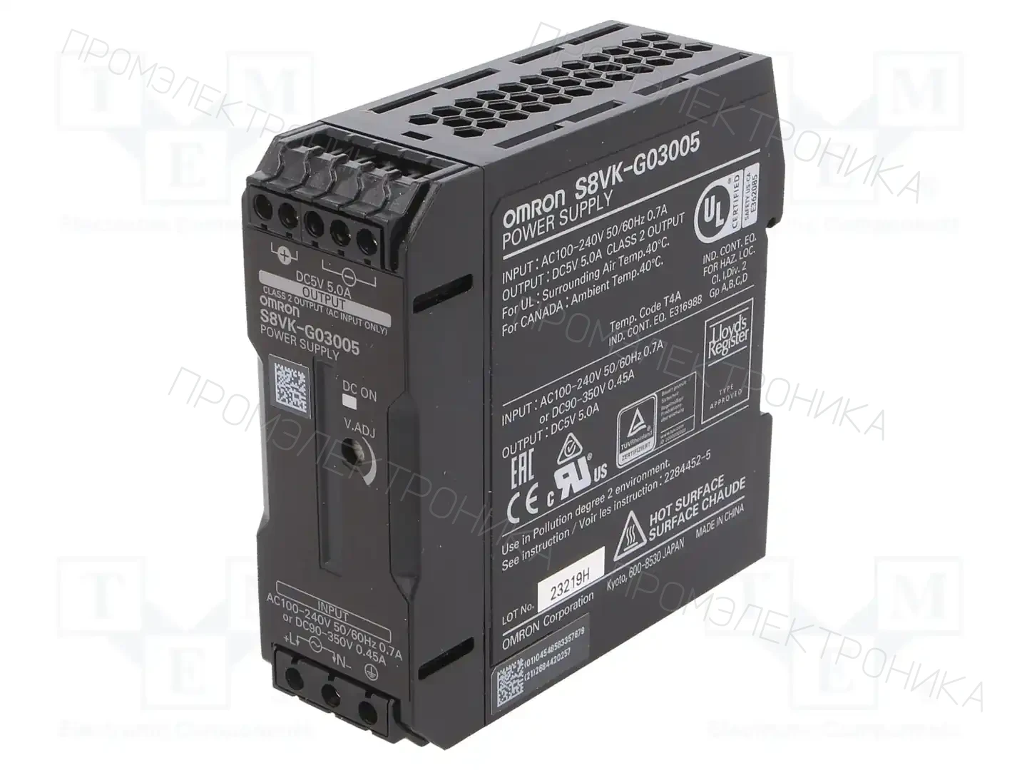 OMRON S8VK-G03005 — Блоки питания на DIN-рейку