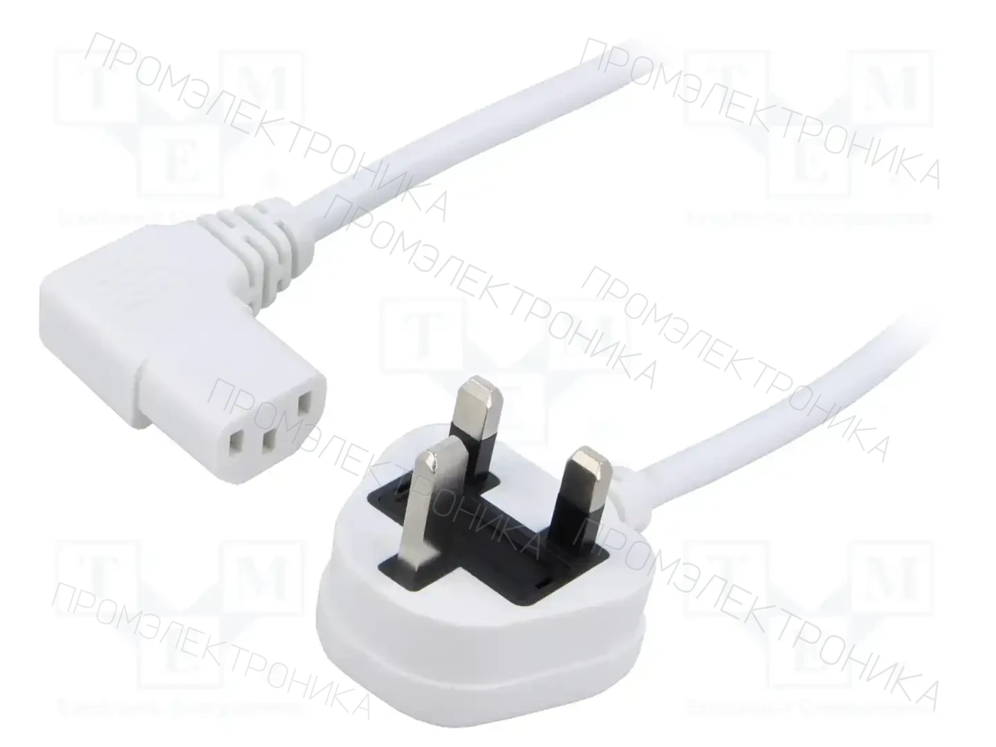 LIAN DUNG LT-318(3A) +511R H05VV-F WHT 1.8M — Кабели питания компьютерные и универс