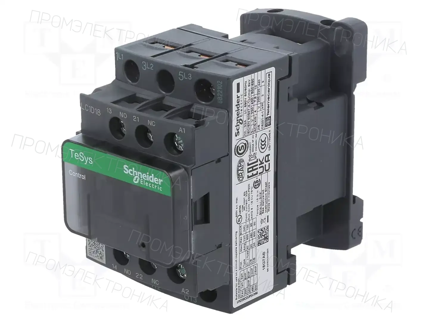 SCHNEIDER ELECTRIC LC1D18BL — Контакторы - главные модули