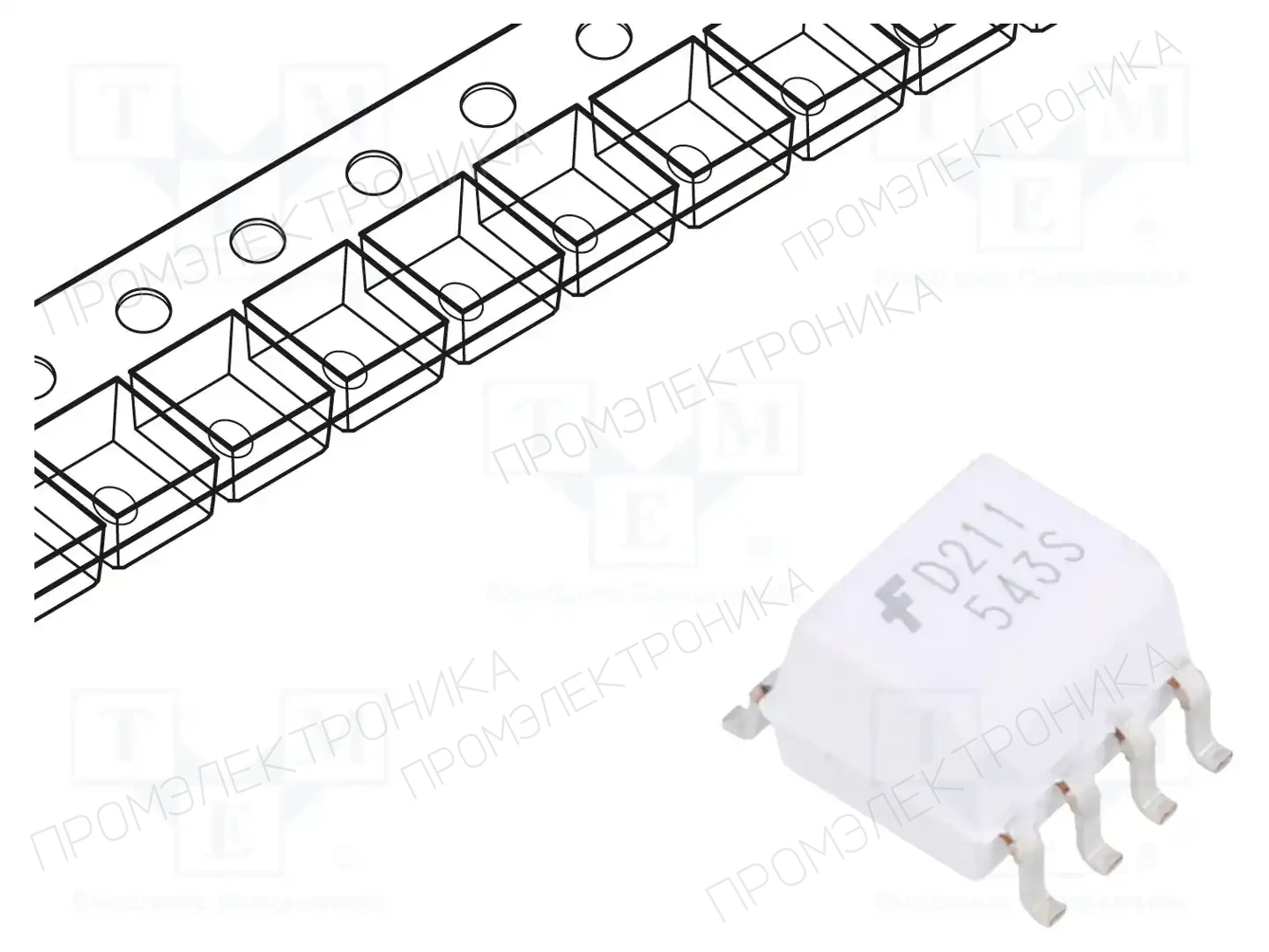 onsemi MOCD211M — Оптроны – аналоговый выход