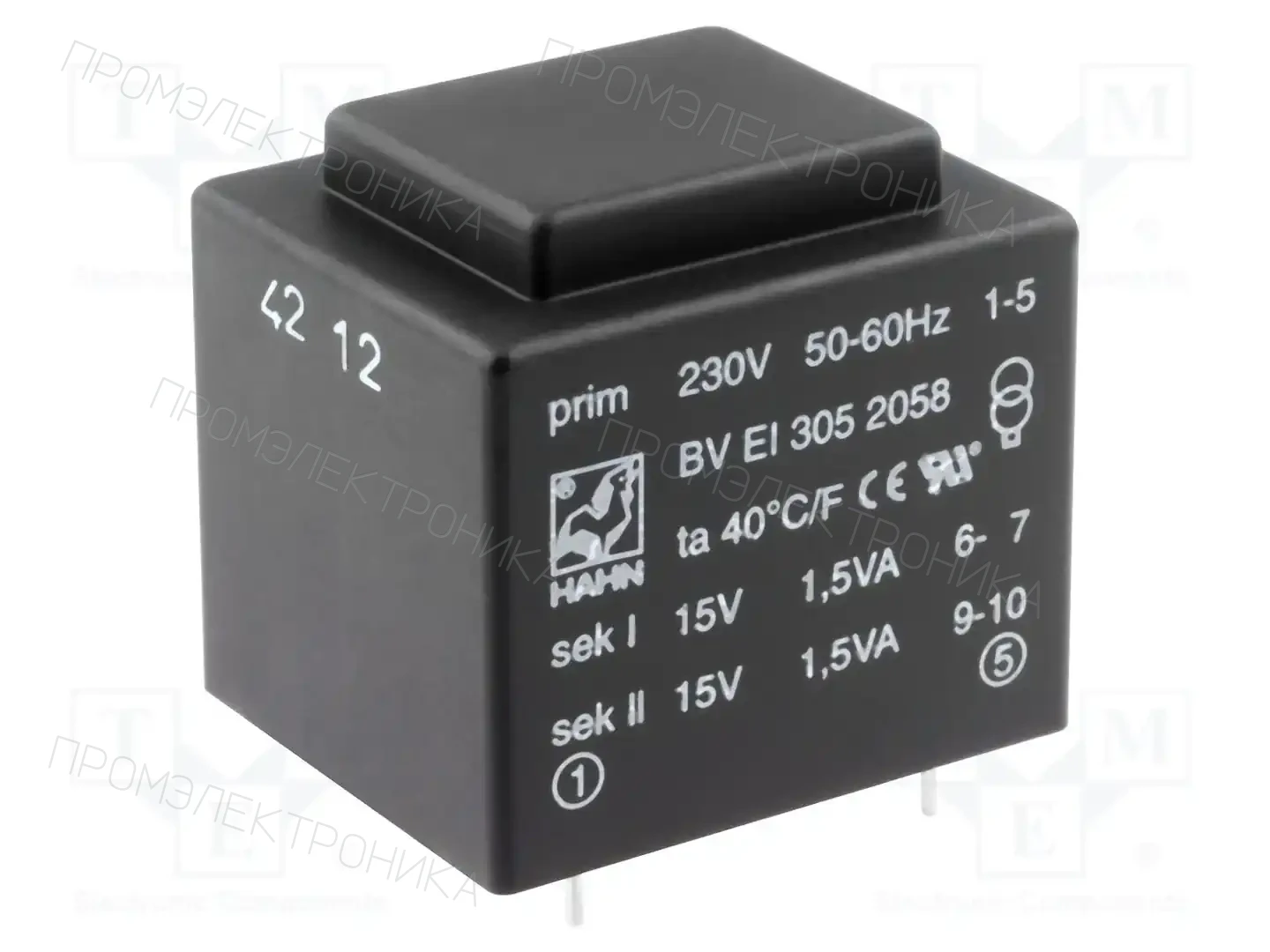 HAHN BV EI 305 2058 — Трансформаторы PCB
