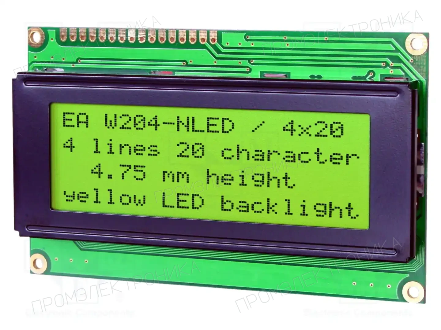 DISPLAY VISIONS EA W204-NLED — Дисплеи LCD буквенно-цифровые