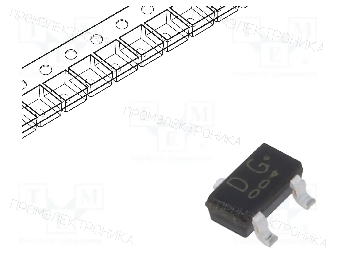 TOSHIBA 2SC2713-GR,LF(T — Транзисторы NPN SMD