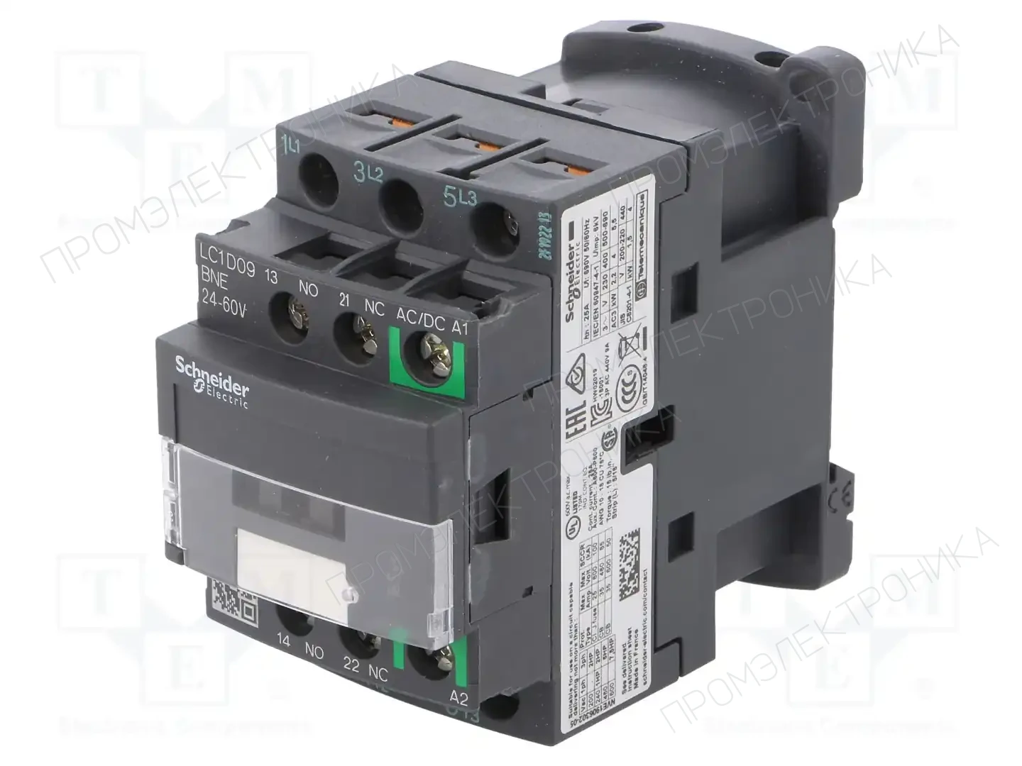 SCHNEIDER ELECTRIC LC1D09BNE — Контакторы - главные модули