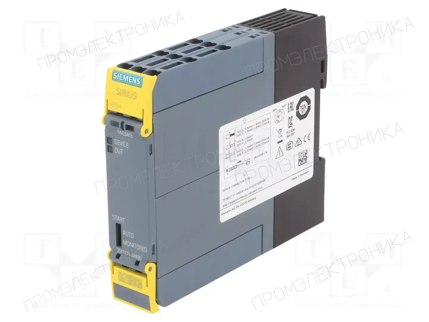 SIEMENS 3SK1111-2AB30 — Выключат. безопасности - мод. управления