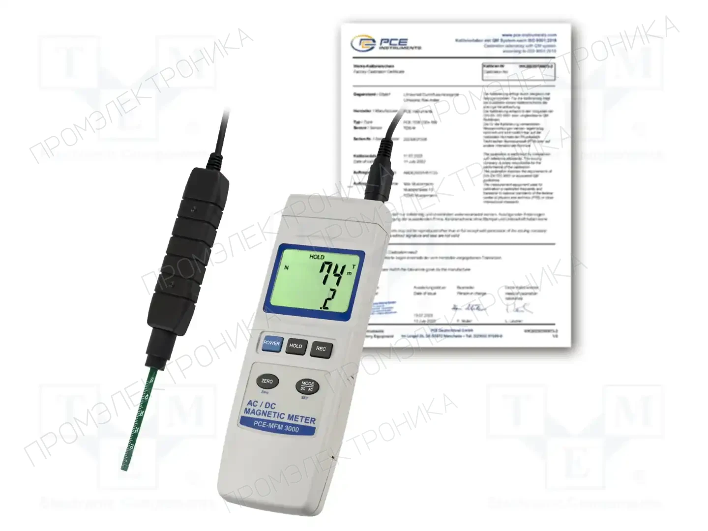 PCE INSTRUMENTS PCE-MFM 3000-ICA — Измерители электромагн. и магн. полей