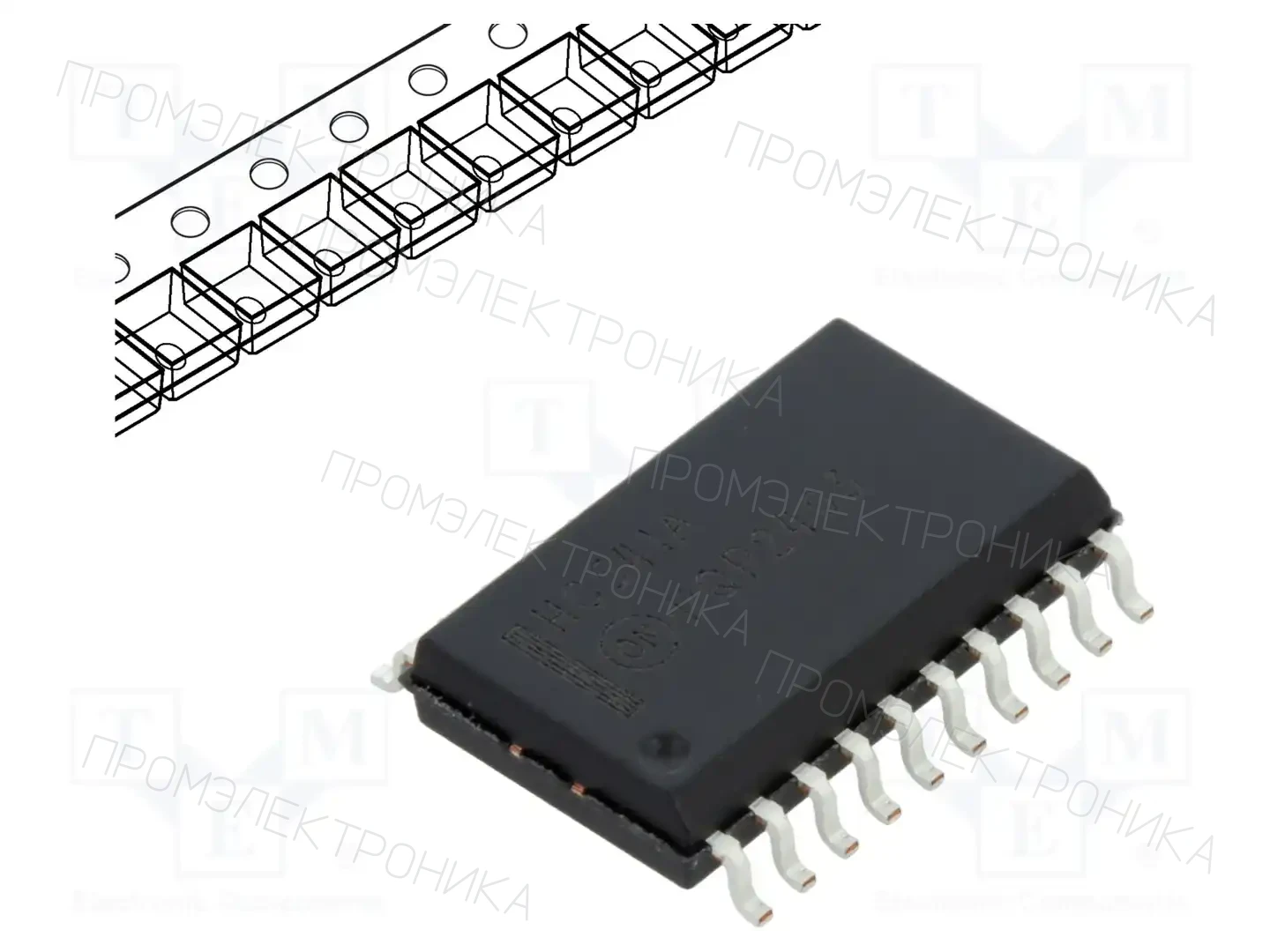 onsemi MM74HC541WMX — Буферы, передатчики, контроллеры