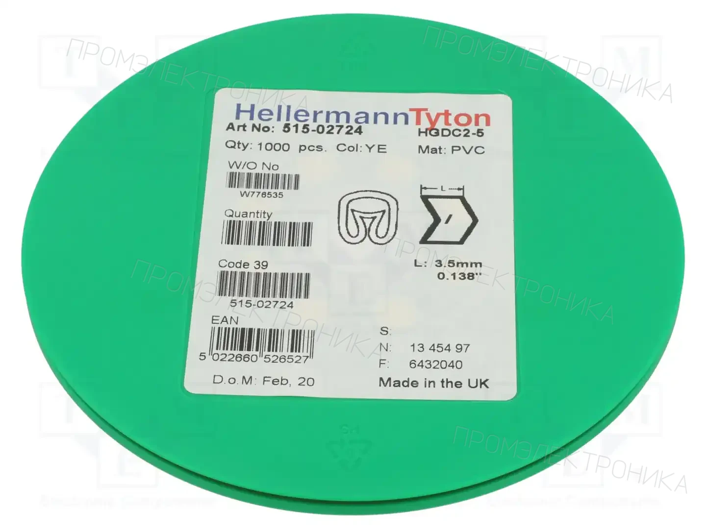 HELLERMANNTYTON 515-02724 — Маркеры проводов