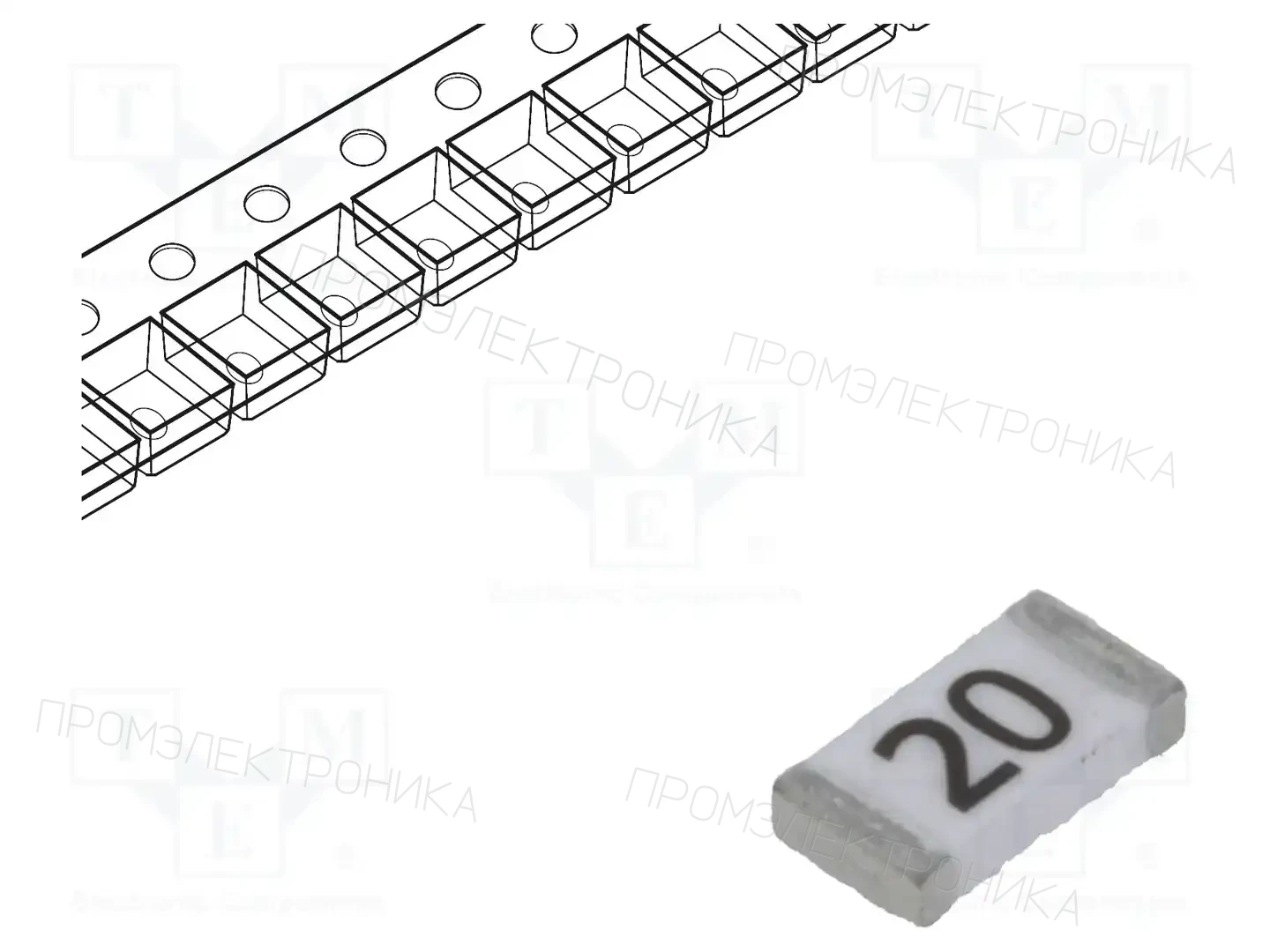 CONQUER ELECTRONIC CQ12LV 20A 24V — Предохранители SMD 1206 быстродейств