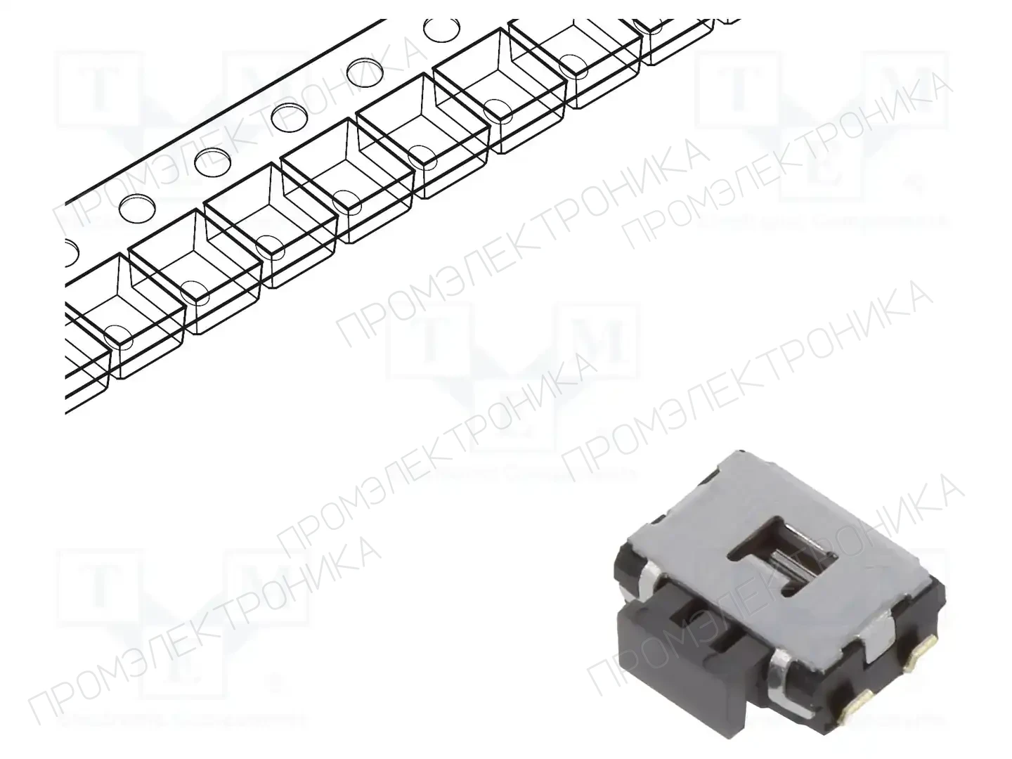 PANASONIC EVQPUB02K — Микропереключатели TACT
