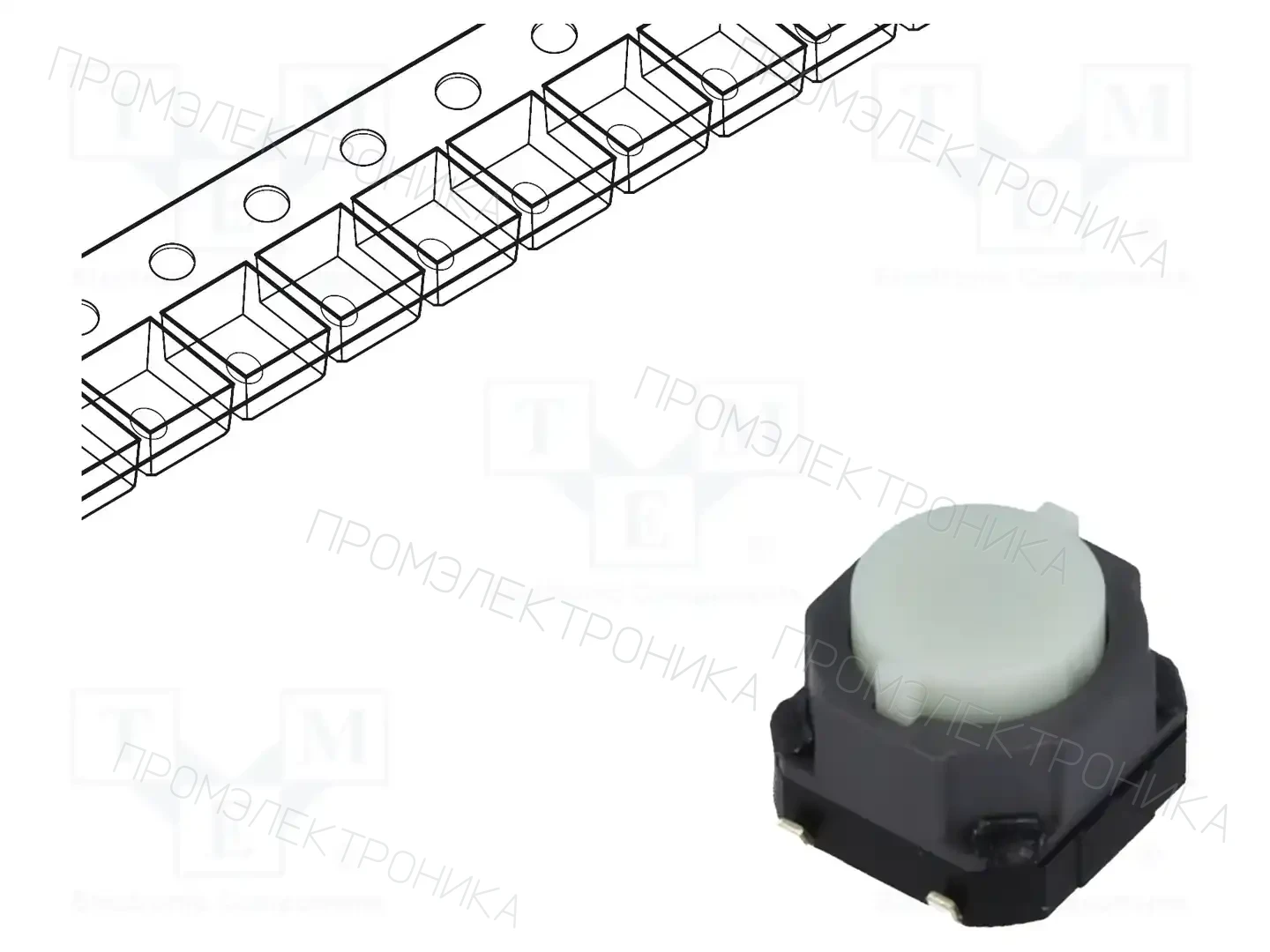 PANASONIC EVQQ1D06M — Микропереключатели TACT