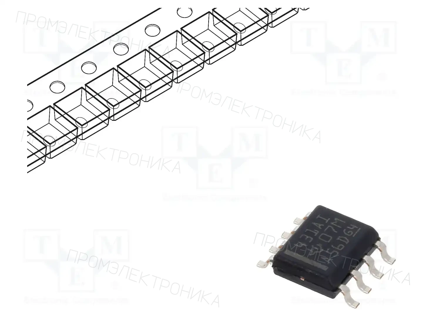 Texas Instruments TL431AIDR — Источники напряжения отнесения-микросх