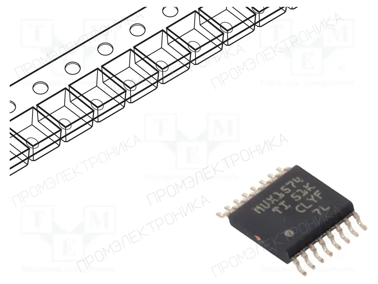Texas Instruments TMUX1574PWR — Мультиплексоры и переключатели аналог