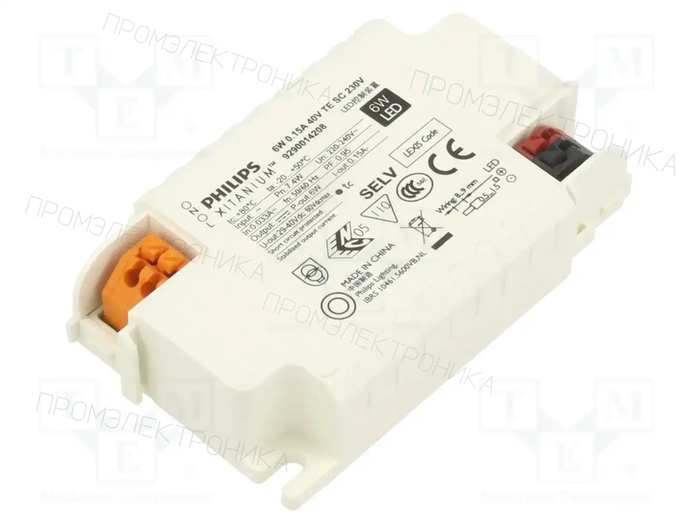 PHILIPS XITANIUM 6W 0.15A 40V TE SC 230V — Блоки питания для LED