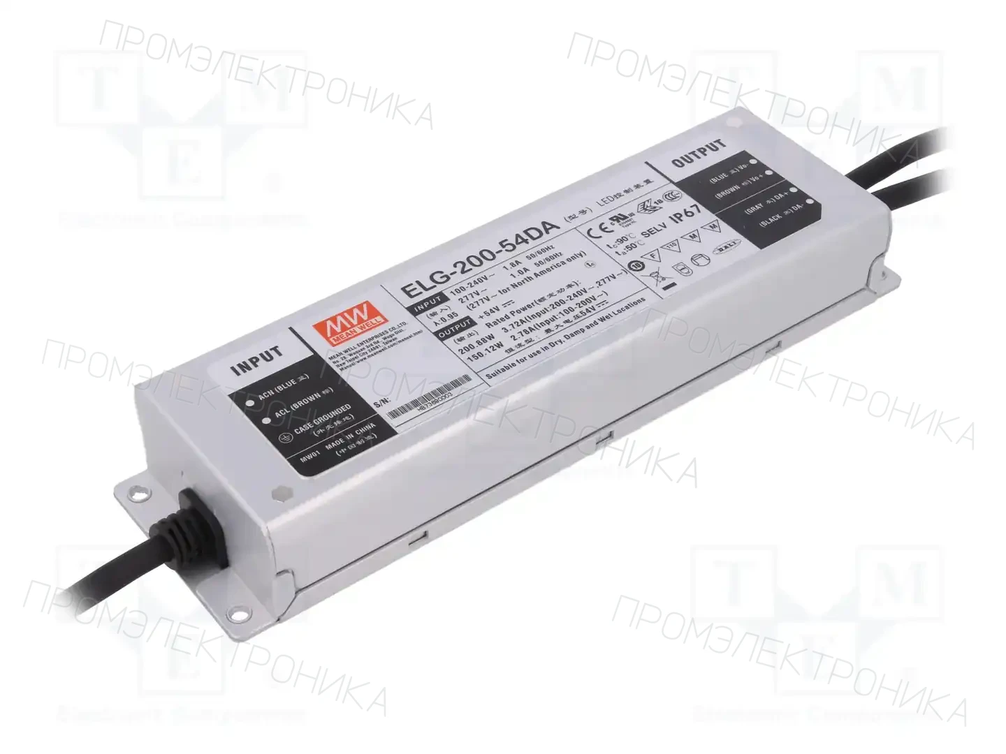 MEAN WELL ELG-200-54DA — Блоки питания для LED