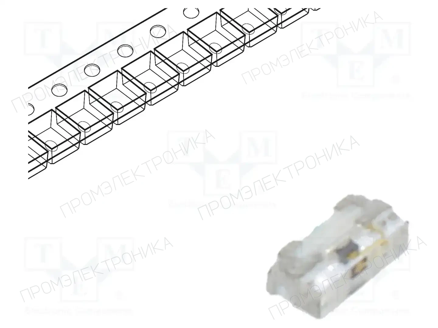 BROADCOM (AVAGO) HSMA-C230 — Светодиоды SMD цветные