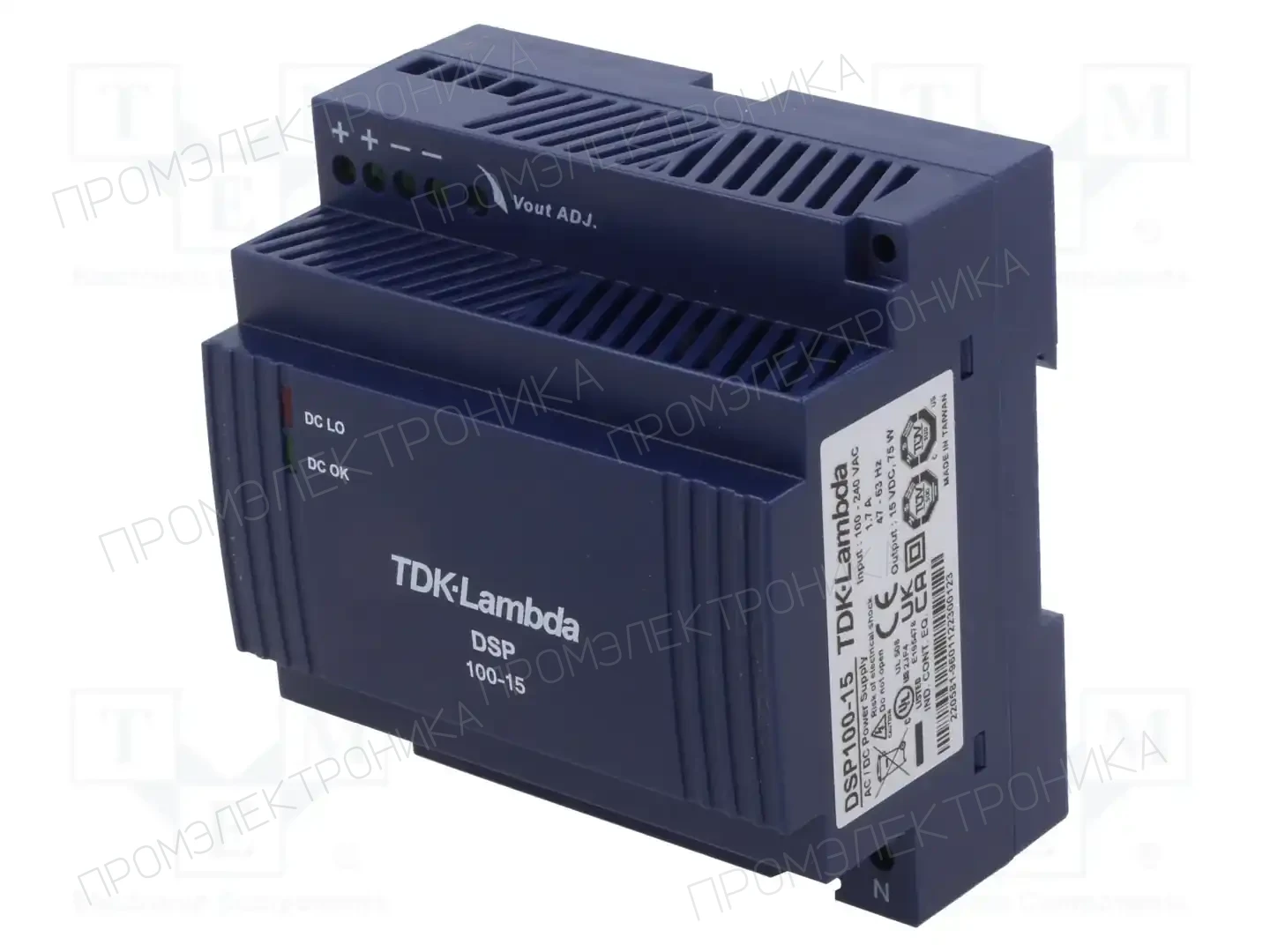 TDK-LAMBDA DSP100-15 — Блоки питания на DIN-рейку