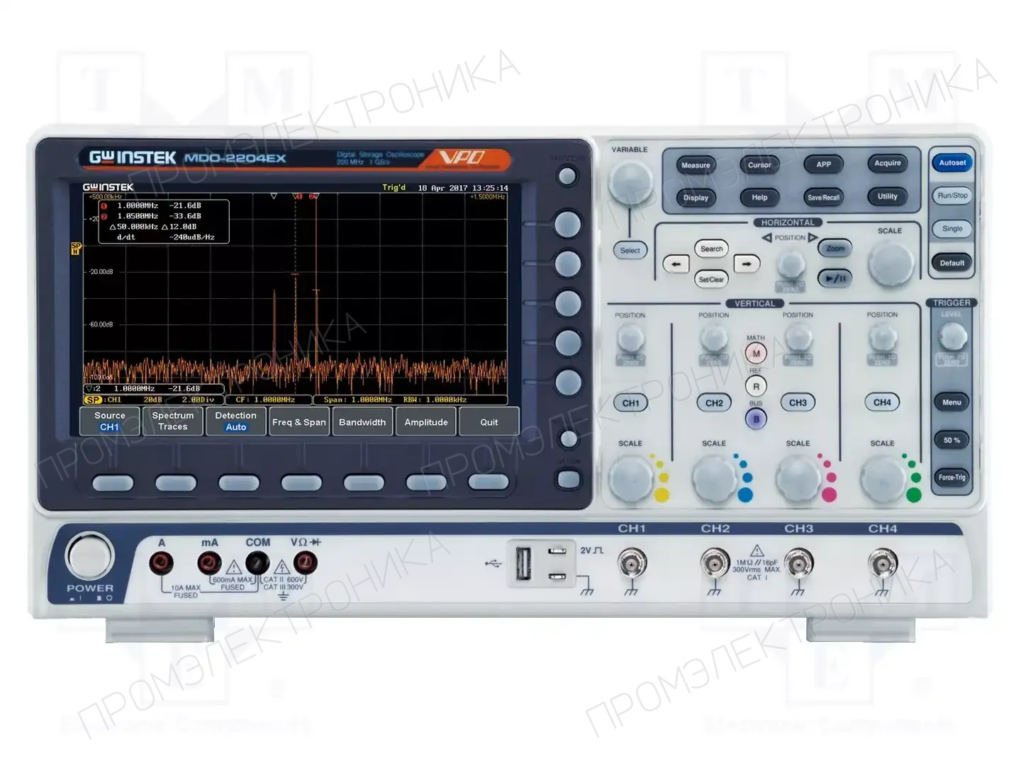 GW INSTEK MDO-2074EX — Осциллоскопы цифровые