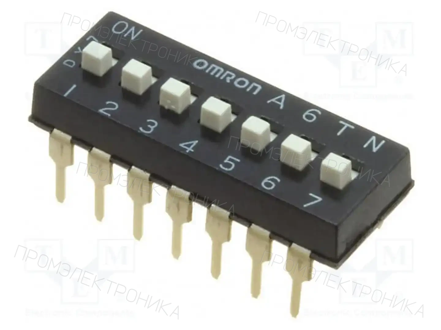 OMRON Electronic Components A6TN-7104 — Переключатели типа Dip-Switch