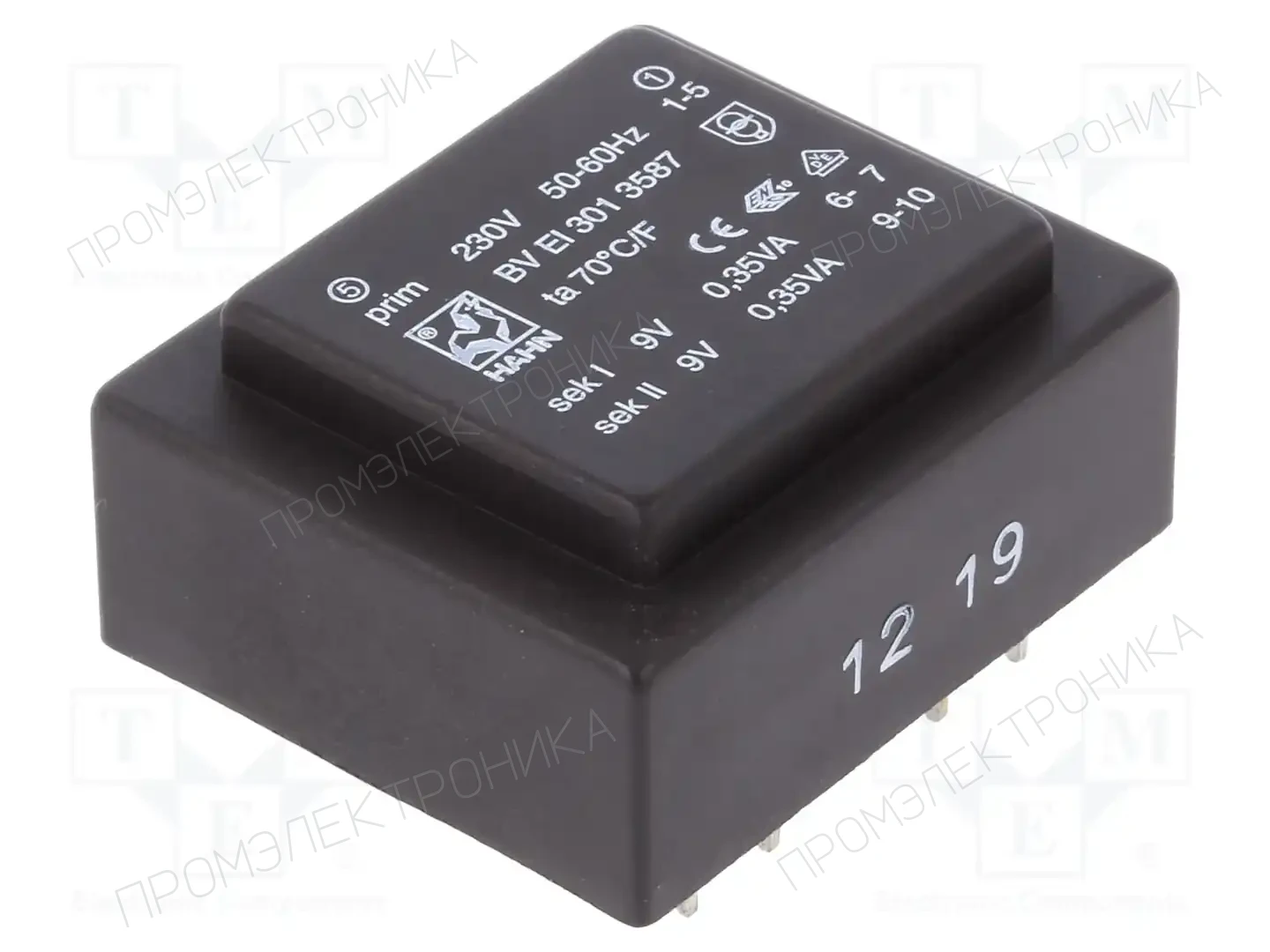 HAHN BV EI 301 3587 — Трансформаторы PCB