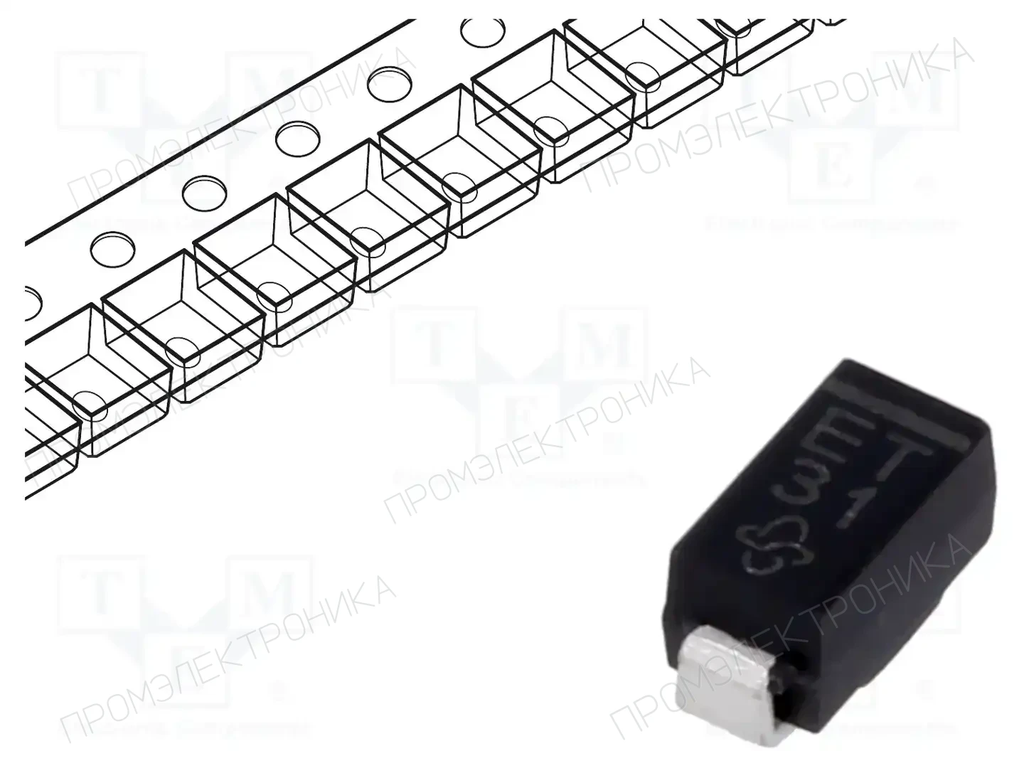 VISHAY EGF1T-E3/67A — Универсальные диоды SMD