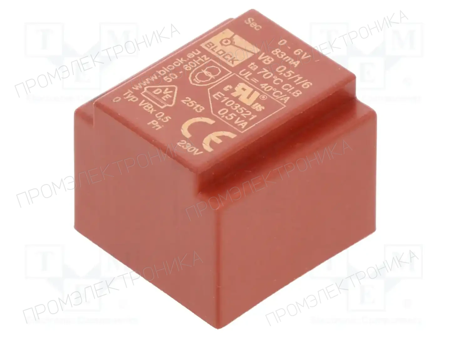 BLOCK VB 0,5/1/6 — Трансформаторы PCB