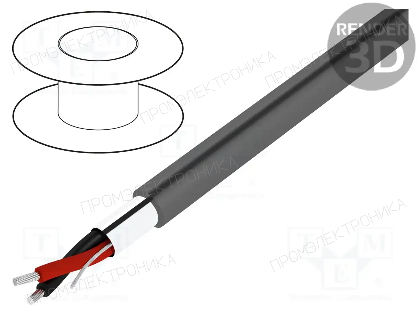 ALPHA WIRE 5471C SL002 — Провода многожильные экранированные