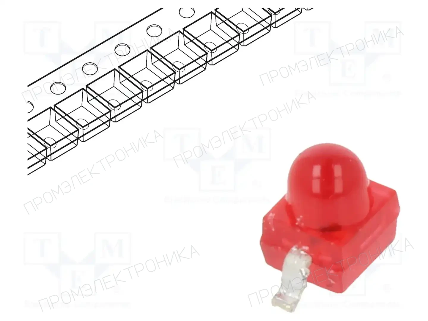 EVERLIGHT 95-21USRD/S357/TR7 — Светодиоды SMD цветные