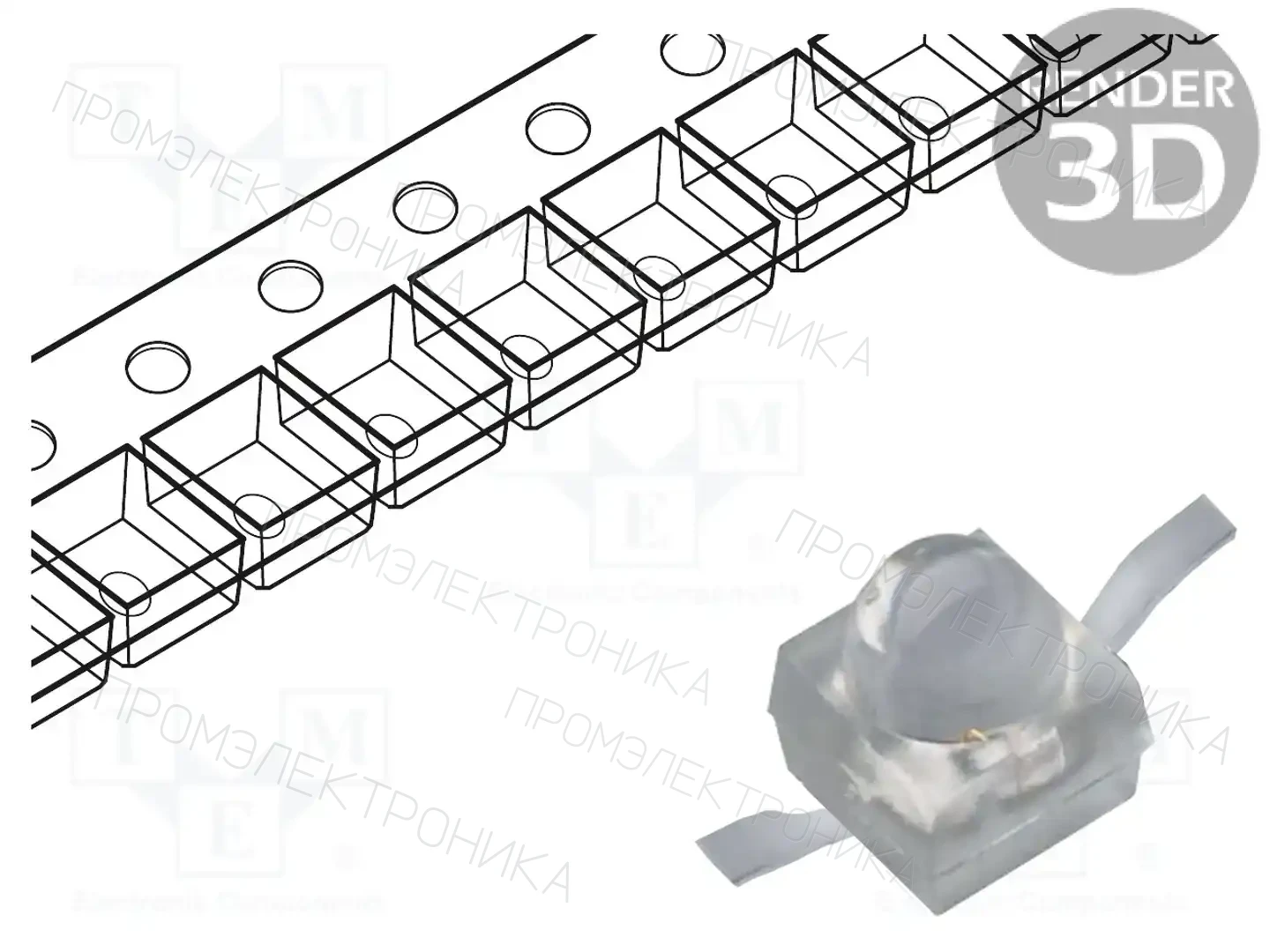 KINGBRIGHT ELECTRONIC KM2520SURCK03-TR — Светодиоды SMD цветные