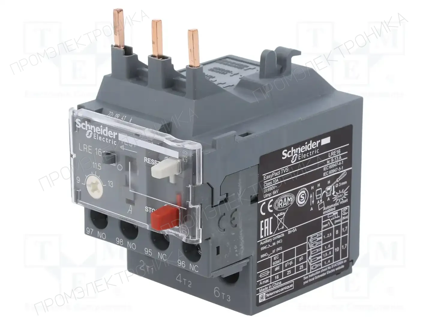 SCHNEIDER ELECTRIC LRE16 — Контакторы - дополнительное оборудование