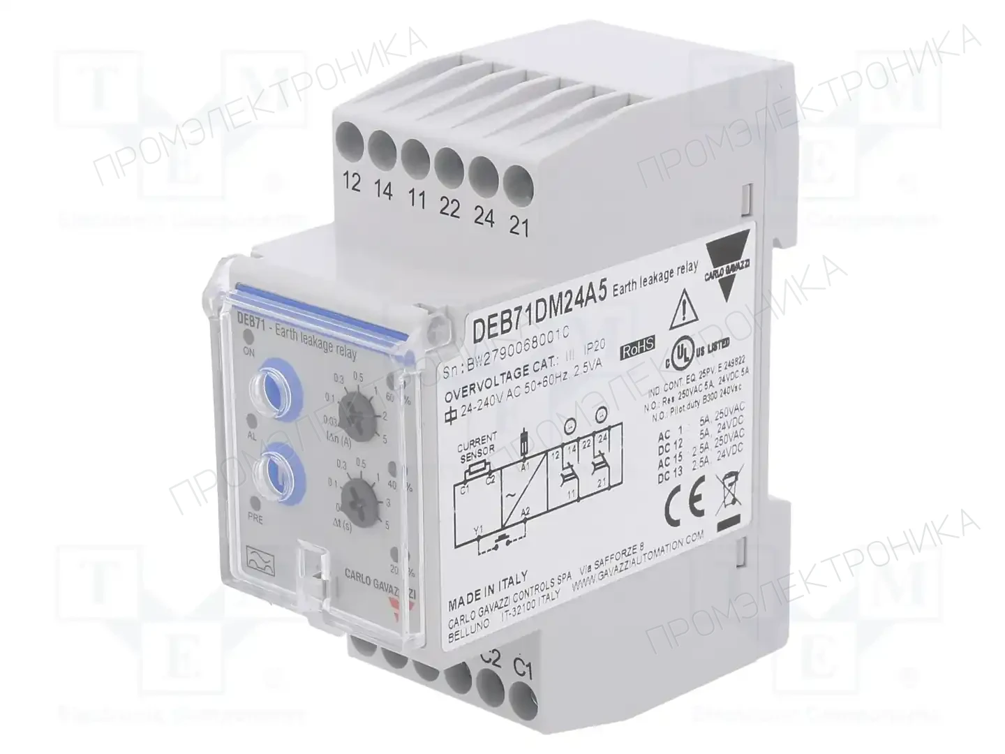 CARLO GAVAZZI DEB71DM24A5 — Контрольные реле