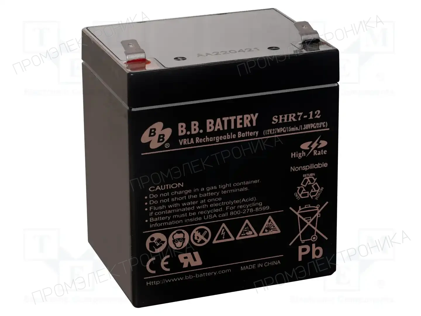 B.B. Battery SHR 7-12 — Аккумуляторы кислотные