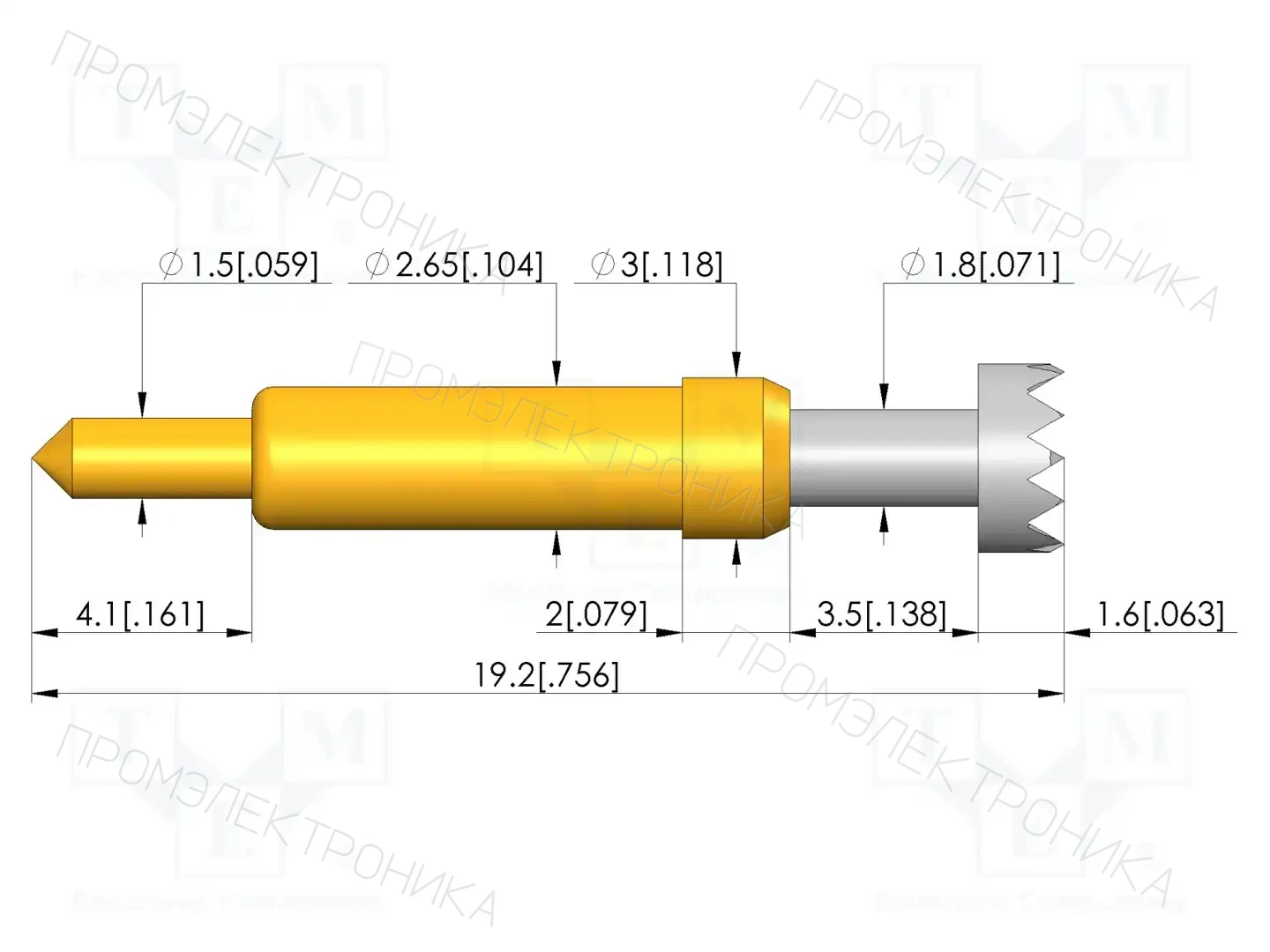 INGUN GKS-913 306 350 R 0802 1 — Измерительные щупы