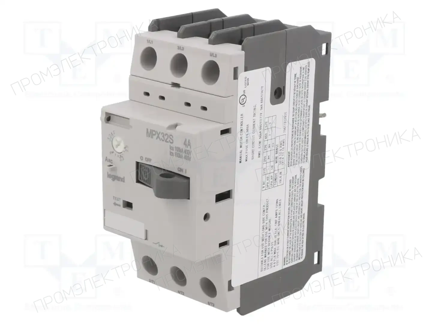 LEGRAND MPX3 32S 2.5-4.0A — Выключатели двигательные