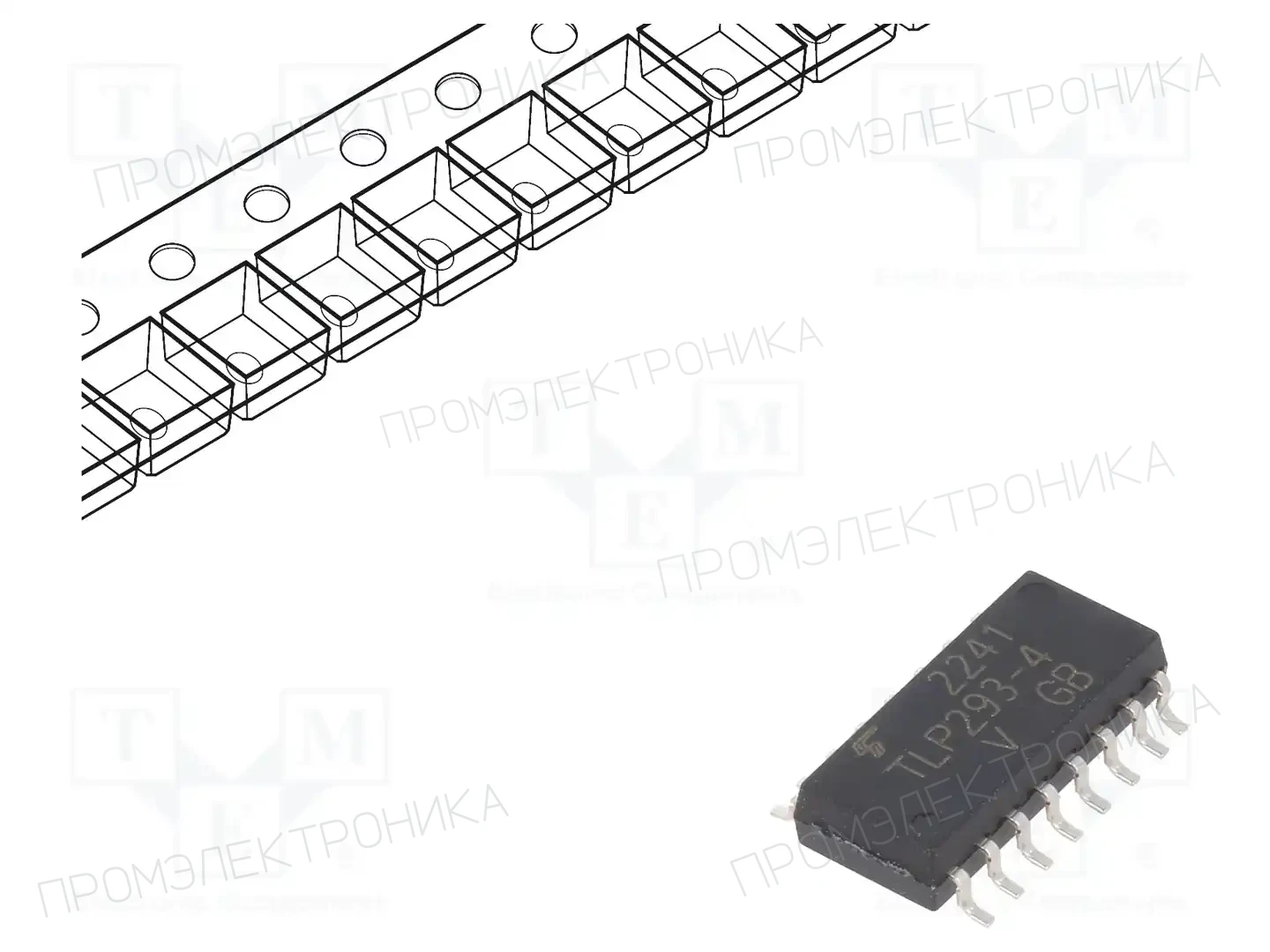 TOSHIBA TLP293-4(V4GBTPE(T — Оптроны – аналоговый выход