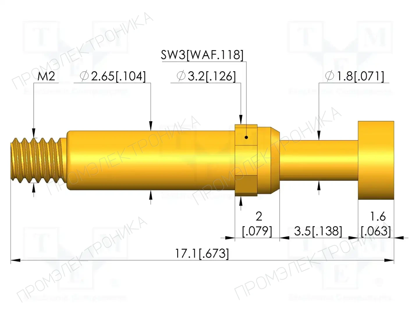 INGUN GKS-913 102 350 A 0802 M — Измерительные щупы