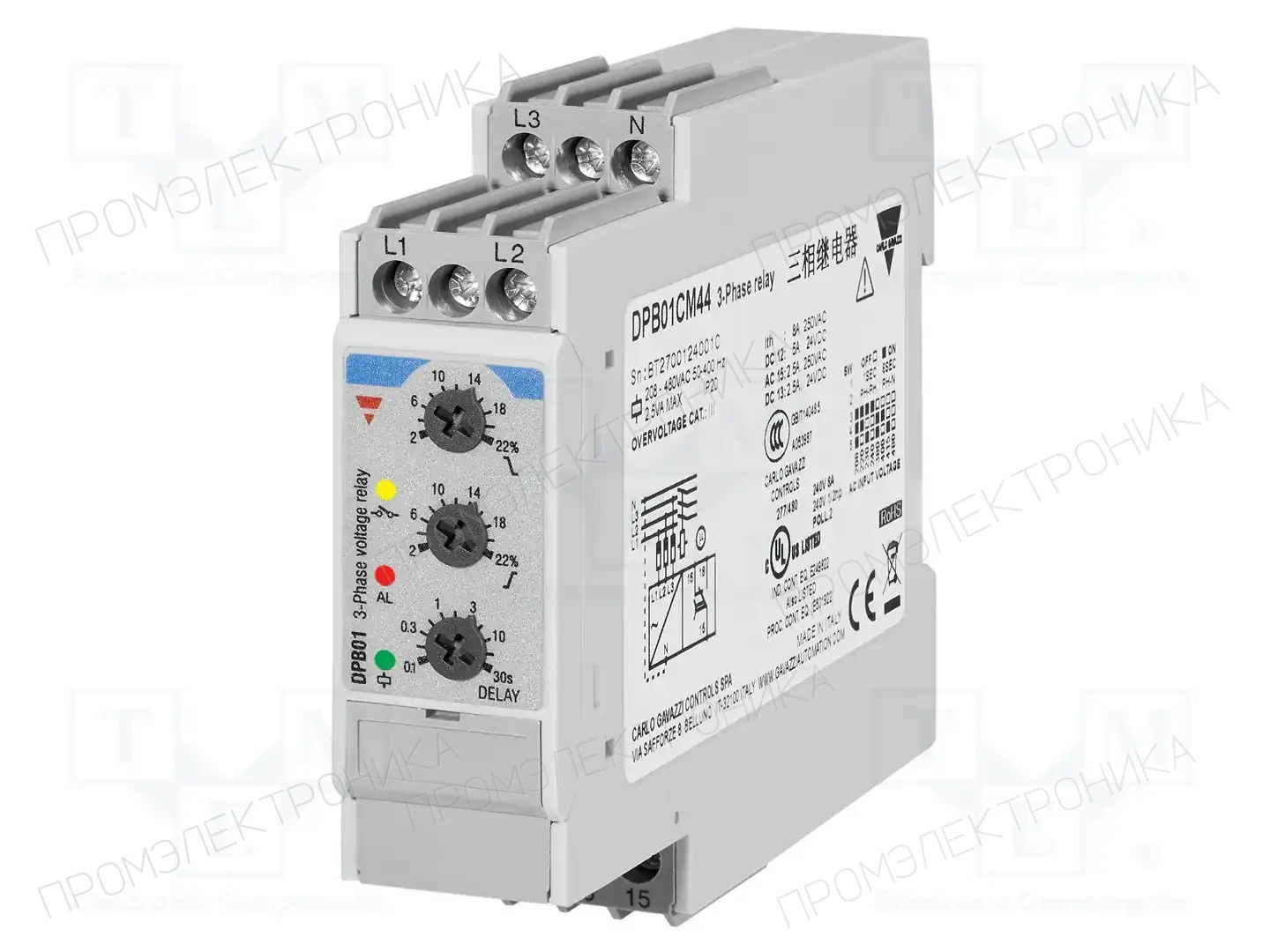 CARLO GAVAZZI DPB01CM44 — Контрольные реле