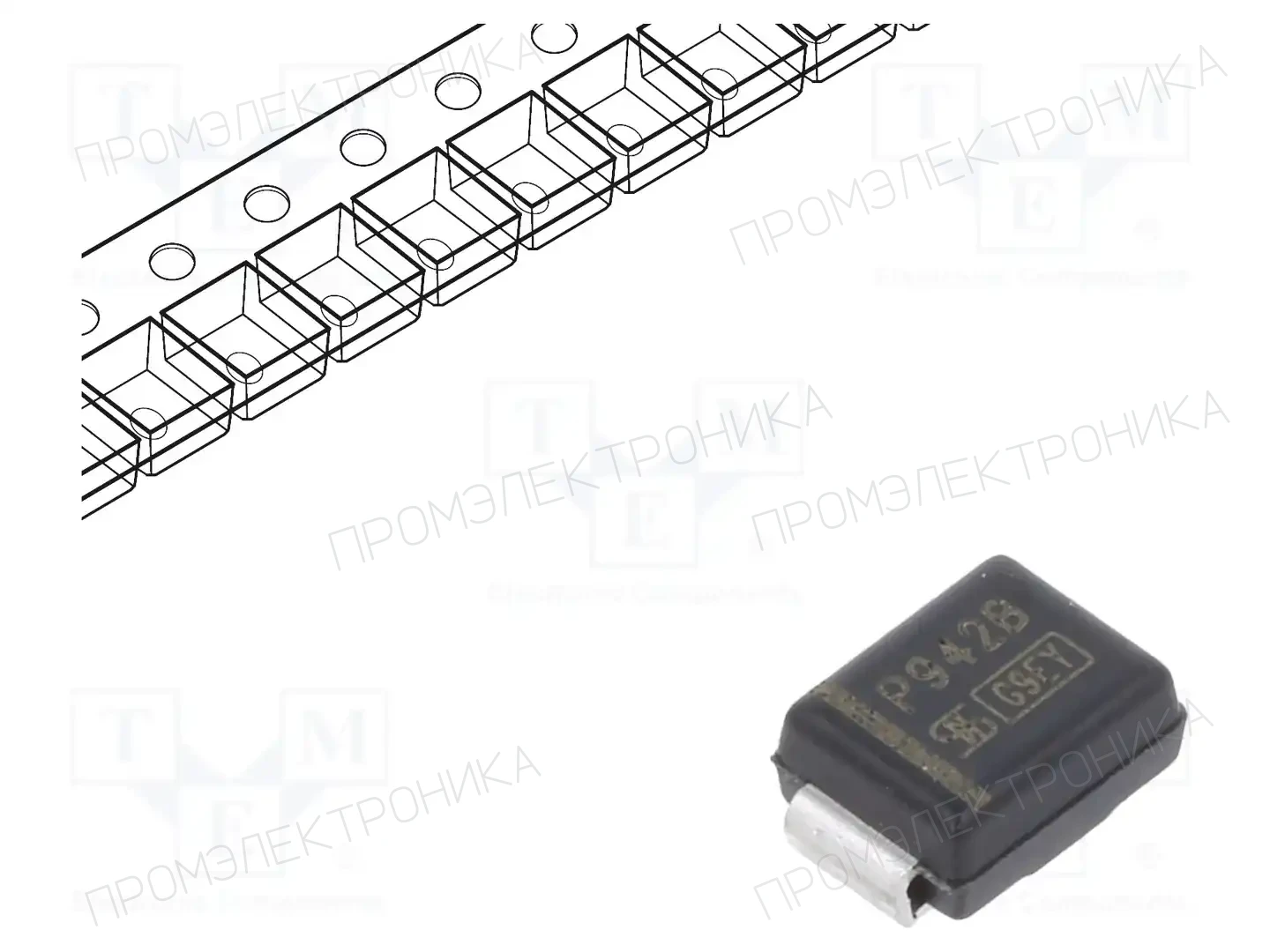 TAIWAN SEMICONDUCTOR 1PGSMB5942 — Стабилитроны SMD