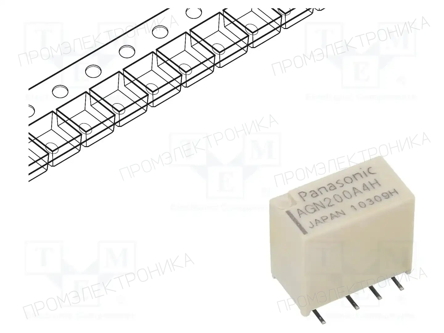 PANASONIC AGN200A4HZJ — Реле электромагн. миниатюрные