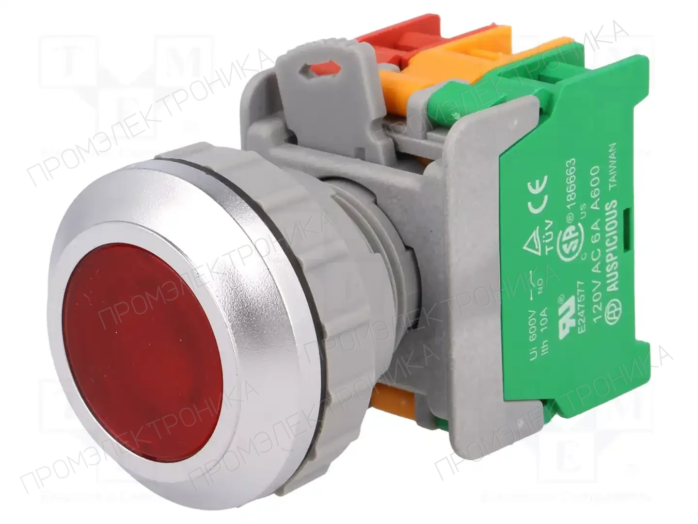 AUSPICIOUS LXB30-1O/C R, W/O LAMP — Переключатели панельные стандартные 30мм