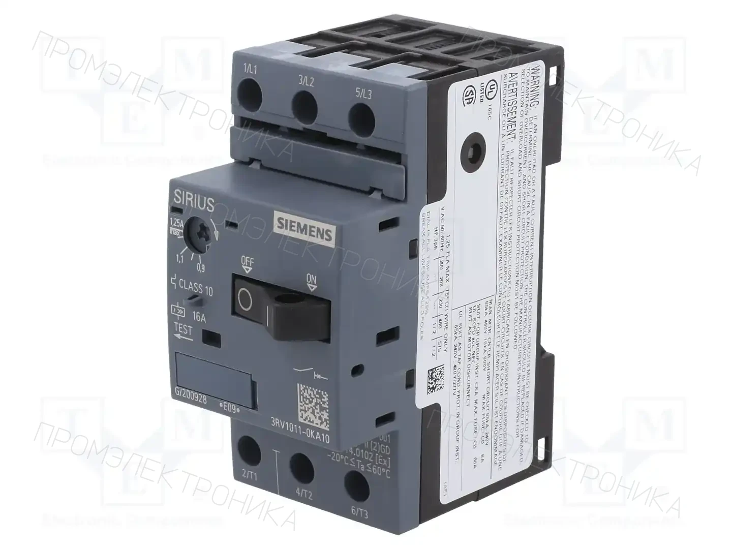 SIEMENS 3RV1011-0KA10 — Выключатели двигательные