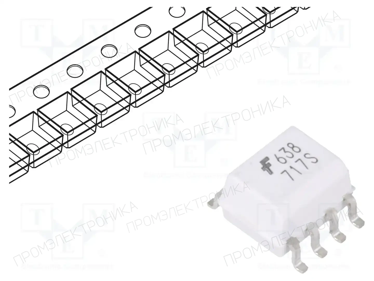 onsemi HCPL0638 — Оптроны – цифровой выход