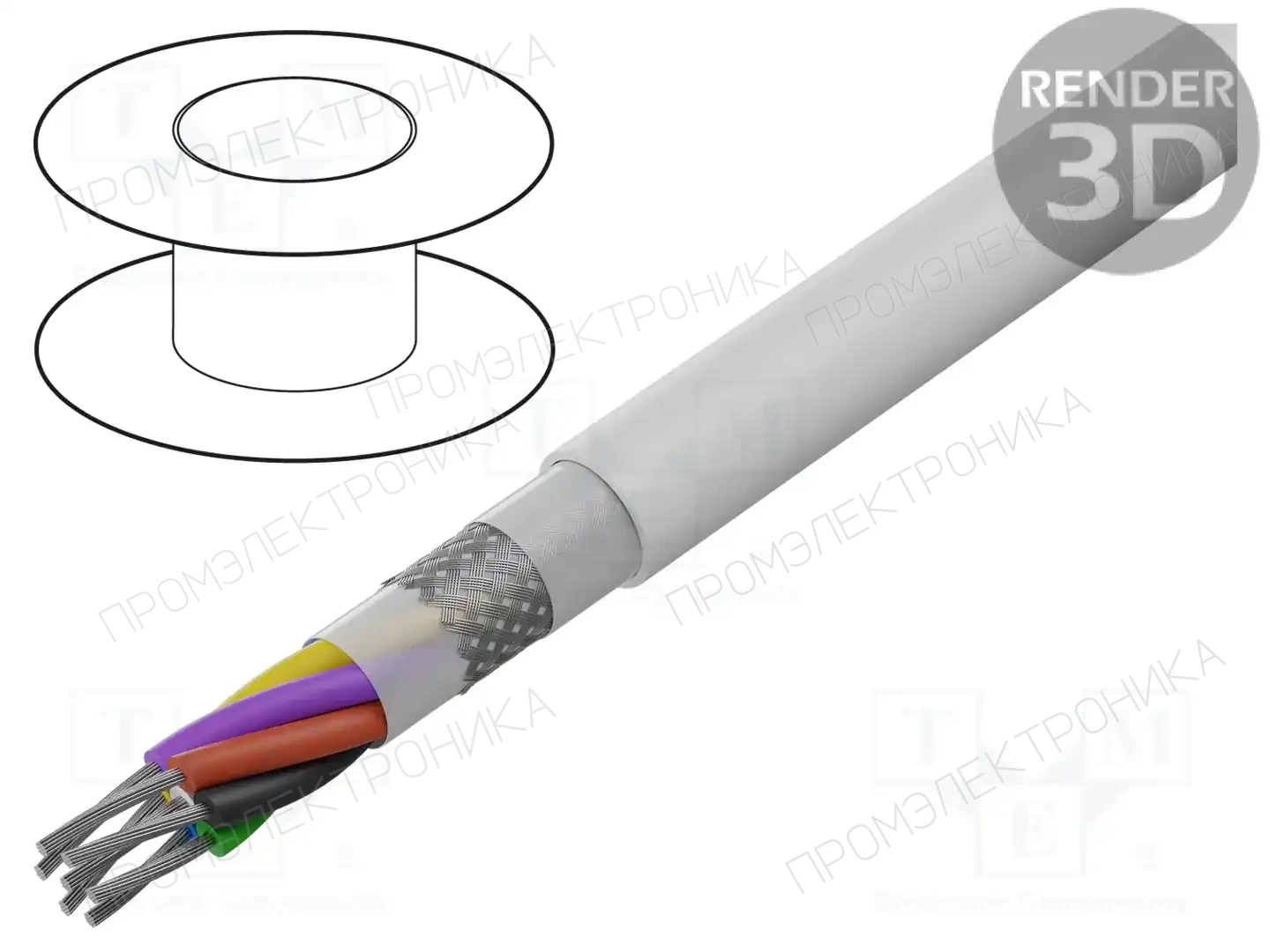 AGILINK MICROWIRES TES-2819.07-A — Провода многожильные экранированные